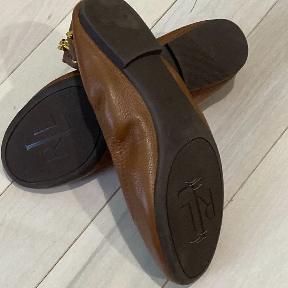 Lauren Ralph Lauren Women's Barb Ballet Flats Brown & Brown Size 5